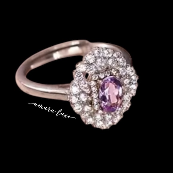 Amethyst Adjustable Ring - Picture 9 of 10